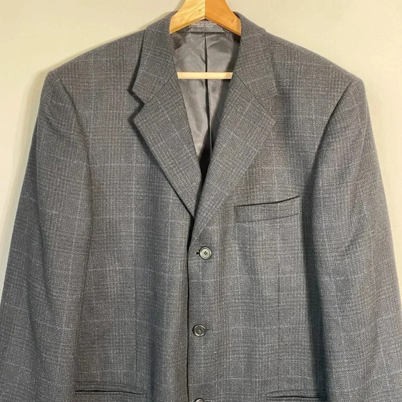 Palo Savino Wool Cashmere Sutton Sport Coat Dinner Jacket Blazer Men's 42R Gray - Picture 5 of 16